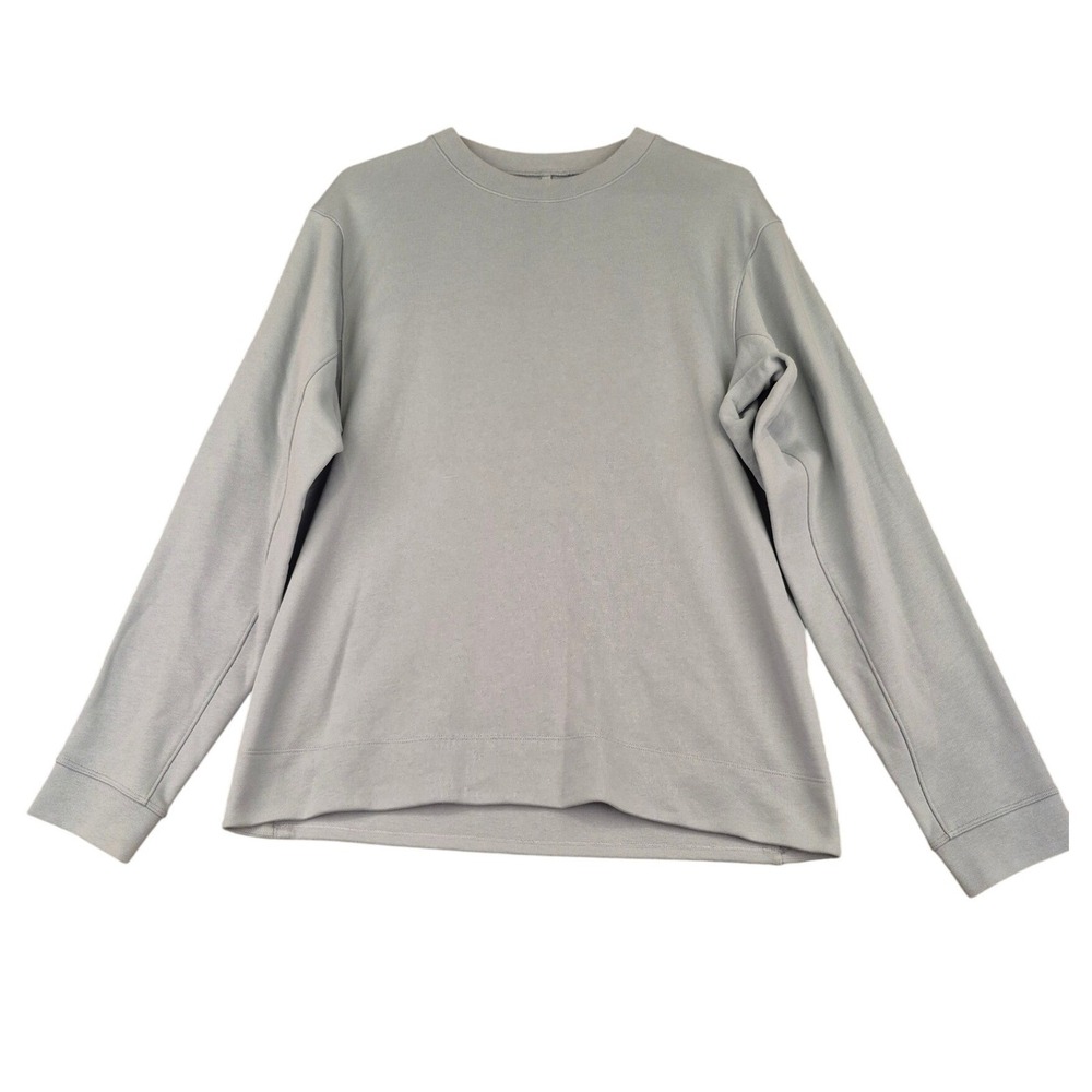Lululemon Mens City Sweat Crewneck Pullover Blue Slate Sage LM3DFBS Size M